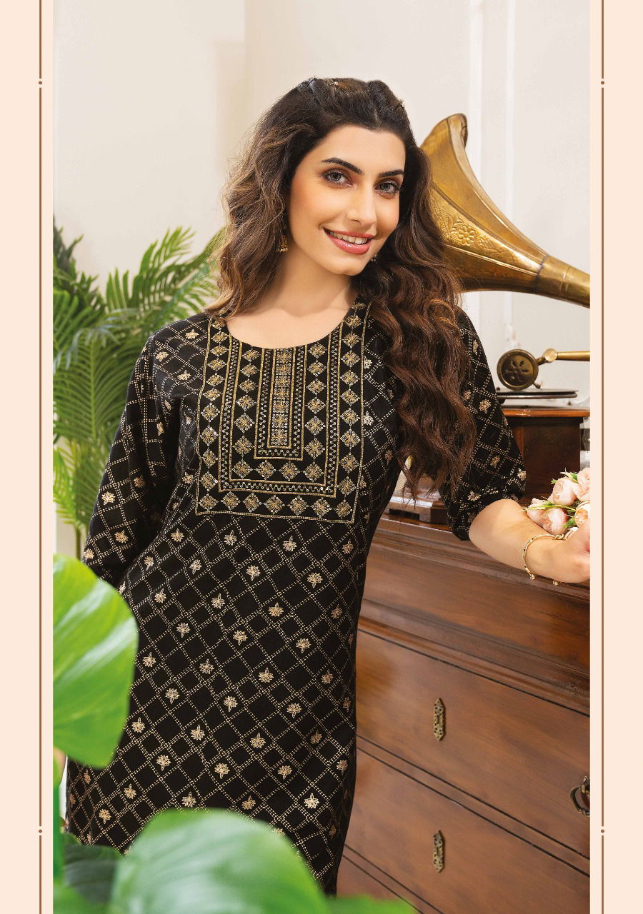 Wanna Hiral 4 Regular Wear Rayon Designer LAtest Kurti Collection